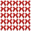 XJLyaya 60 Fiocchi, Fiocchetti Piccoli per Decorazioni, Fiocchetti per Bomboniere per Matrimoni, Confezioni Regalo, Artigianato, Compleanni, Torte, Decorazione di Sacchetti per la Merenda (Rosso)