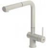 Elleci PRONTA CONSEGNA - SPEDIZIONE IMMEDIATA Elleci MGKSTP39 Miscelatore monocomando Cucina con canna girevole e doccetta estraibile Stream Plus finitura Granitek Bianco Soft 39