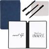 NQEUEPN Notebook Cancellabile, 24x16,5cm Taccuino Cancellabile A5 Lavagna Bianca Cancellabile a Secco per Ufficio Azienda Casa (Blu Profondo)
