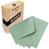 Japun - Buste (50 pezzi) - formato C6, 162 x 114 mm, verde | Busta da lettera in carta da 120 g/m², con chiusura gommata, senza finestra, per inviti da scrivere e stampare