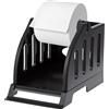 QWORK® Porta etichette per rotoli, Supporto de Rotoli Bobina de Etichette per Stampante Termica, Nero