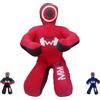 Wright BJJ JIU Jitsu - Manichino da wrestling per Grappling, Submission, arti marziali miste, allenamento MMA, punzonatura, lancio e allenamento judo karate (UNFILLED) (tela nera, 149,9 cm)