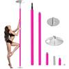 Leogreen Palo Pole Dance Professionale Statico e Girevole Max 200 kg