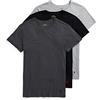 Polo Ralph Lauren Slim Fit Cotton T-Shirt 3-Pack, Heather/Black, S