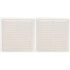 Amig - Griglia quadrata in plastica con zanzariera| Griglie di ventilazione per presa d'aria | Adatto per soffitto cucina e bagno | Dimensioni: 200 x 200 mm | Colore: bianco (Confezione da 2)