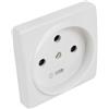 Debflex 703820 - Zoccolo da incasso 20 2P+T, colore: Bianco