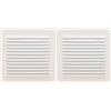 Amig - Griglia di Ventilazione in Alluminio | Facile da Montare | Per Interni ed Esterni | Compatibile con Griglia Aerazione 30x30 | Bianca, 150 x 150 mm (Confezione da 2)