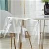 RobLuX Tovaglia Rotonda Trasparente In PVC Tovaglia Trasparente In Plastica Impermeabile Facile Da Pulire Protezione Del Tavolo Per I Tavoli Rotondi (Diametro 120 CM)