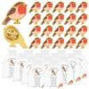 Kklolai 30 Set Robin Gifts Memorial Pins Bulk Robin Lapel Pin Badge Brooch Sympathy Remembrance Memorial Gifts for Loss Loved Ones, Funeral Favor with Prayer Cards and Organza Bags