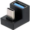 cablecc Adattatore da 180 gradi ad angolo retto da micro USB OTG a USB 2.0 femmina per telefono cellulare e tablet