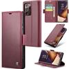 Rerzoiro Cover per Samsung Galaxy Note 20 Ultra Custodia Portafoglio[Blocco RFID]Premium Pelle PU Wallet Case Flip Libro con Porta Carte Slot Supporto Flip Case per Samsung Galaxy Note 20 Ultra, Rosso