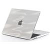 EooCoo Custodia Compatibile con MacBook Air 13.6 Pollici M5 M4 M3 M2 2026 2025 2024 2022 Rilasciato, A3449 A3240 A3113 A2681 con Touch ID, Plastica Mac 13.6 Cover Rigide - Bianco Sognante