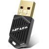 Puiseno Adattatore Bluetooth 6.0 USB Dongle per PC, chiavetta Bluetooth ad alta velocità con Dual Mode BLE, supporta fino a 5 dispositivi contemporaneamente, ampia portata, bassa latenza, compatibile con