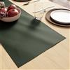 Encasa XO Runner da Tavolo in Finta Pelle | Dimensione 30x91 cm con Spessore di 0,7 mm | Impermeabile & Retro in Tricot Antiscivolo | Colore Verde per Decorazione Tavolo da Pranzo e Cucina