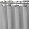 VANZAVANZU Tenda da Doccia Impermeabile con Ganci in Metallo Tenda da Bagno in Tessuto Waffle Poliestere Antimuffa per Vasca da Bagno Stanza Bagnata Box Doccia - 122 x 182cm (Grigio Chiaro)