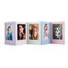 HIYQIN Set di mini cornici magnetiche per foto 2 x 3 con coperture protettive trasparenti, 5 confezioni di cornici per foto Polaroid da 7,6 cm, per frigorifero, scuola, ufficio, esposizione fai da te