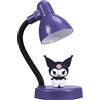 Blue Sky Studios Kuromi - Mini lampada da scrivania, luce notturna Sanrio, USB, luce bianca | Prodotto con licenza ufficiale Blue Sky Studios, ricaricabile USB-C, altezza 10-15 cm, testa regolabile