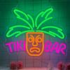 RuCvixkt Tiki Bar Neon Segno per la decorazione della parete, LED Bar Segno Tiki Maschera Neon USB Powered Light Sign per la casa Birra Party Club Uomo Cave