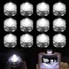 Joycabin Mini Luci LED Sommergibili Senza Fiamma, Subacquee Impermeabili Decorative per Acquario, Giardino, Stagno, Festa di Matrimonio (Bianco Freddo)
