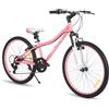 Hiland Mountain Bike da 24 pollici per bambini dai 7 anni, forcella con sospensione anteriore, biciclette per bambini per ragazzi e ragazze, più colori
