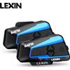 Lexin B4FM-X Cuffie per casco interfono moto Bluetooth, interfono per comunicazione wireless BT 5.0 Condivisione musicale 10 ciclisti