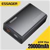 Essager Power Bank 20000mAh portatile PD 65W ricarica rapida batteria esterna per telefono cellulare Powerbank per iPhone17 16 15 laptop Mac