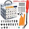 NONE 800 pz-100 pz Auto Kit Clip di Fissaggio Parafango Rivetto Clip di Plastica Auto Corpo Push Fermo Spille Rivetto Paraurti Porta Trim pannello di Riparazione
