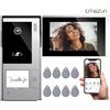 TMEZON 7 pollici Tuya App 1080P Wifi Smart Videocitofono citofono con campanello cablato APP/Password/Scheda magnetica TouchScreen