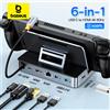 Baseus Docking station USB C per Steam Deck per Nintend Switch da tipo C a HDMI 4K a 60Hz RJ45 Gigabit PD 100W Tipo C Hub USB 3.0