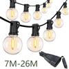 KIKIELF 110 V/220 V Luci Della Stringa Esterna LED G40 Festone Fata Patio Ghirlanda Lampada di Nozze di Strada di Campeggio Giardino Decorazione Del Partito luci