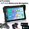 JMCQ Vtopek 5 "/7" pollici Moto DVR Navigazione GPS Lettore multimediale Wireless CarPlay Android Auto IPX7 Schermo impermeabile Registratore