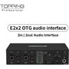 TOPPING Nuova TOPPING E2x2 OTG interfaccia audio professionale 2 in 2 out scheda audio 8 DAW e 6 canali LoopBack espansione uscita SPDIF