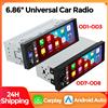MEKEDE 6.86 pollici 1Din Carplay Android Auto Autoradio Video multimediale Lettore MP5 con BT FM Stereo USB Tipo-C Spina Autoradio