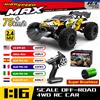WLtoys 16101 Pro 1:16 75KM/H 4WD RC Auto Con Luce A LED 2.4G Auto di Controllo Remoto Ad Alta Velocità Drift Monster Truck per il Regalo Dei Bambini