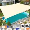 NONE 2x3/3x4/4x5/5x6M Tenda Da Sole Vela Impermeabile Esterna Quadrato Rettangolo Giardino Patio UV Blocco Partito Baldacchino Piscina Campo Tenda Shelter