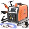 HITBOX 6 in 1 270A Saldatrice per alluminio MMA/Gas MIG/MIG senza gas/HF TIG/Saldatore digitale con inverter 2T 4T Saldatore in acciaio