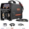 SucceBuy Saldatrice MIG 5 in 1 200Amp Pluse Saldatrice Mig Gas MIG/Flux Core MIG/Stick/Lift TIG/AU TIG con schermo LCD
