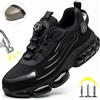 manlegu Scarpe antinfortunistiche protettive con punta in acciaio indistruttibili Scarpe da lavoro resistenti all'abrasione antiscivolo Scarpe da ginnastica comode e resistenti