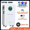 DATOUBOSS Batteria DATOUBOSS 15kwh lifepo4 300Ah 48V 8000 cicli Supporto con touch screen Datouboss LiFePo4 rimovibile per uso camper