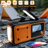 STONEGO 4000mAh portatile di emergenza energia solare radio manovella ricarica AM/FM radio meteorologica lettura a LED torcia elettrica banca caricatore del telefono