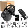 Bafang 250W 350W 500W Kit motore 36V Mid Drive Kit di conversione bici elettrica BBS01B BBS02B Motore EBike 13Ah 24Ah Batteria per bicicletta