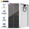 Rvpozwer Pannello Solare Monocristallino RVPOZWER 100W 12.8V 12BB ad Alta Efficienza per Ricarica Batterie di Camper e Roulotte