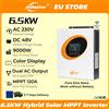 Jsdsolar 6.5KW 48V Ibrido Solare Inverter 220VAC Off/On Grid Doppia Uscita AC Ingresso Sinusoidale Puro Silenzioso Inversor 120A 9000W Per La Casa