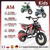 iScooter Moto Elettrica da Cross per Bambini 500W 5.2Ah, Motocicletta Elettrica A14, Velocità Massima 27km/h, Ruote da 14 Pollici, Moto da Fuoristrada per Percorsi Difficili