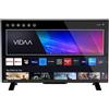 Toshiba 32WV2363DA Smart TV 32" HD Ready DLED, HDR, Dolby Audio, Sistema VIDAA, Alexa & Google Assistant, Wi-Fi, Nero