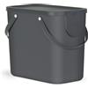 ROTHO - Pattumiera Albula Antracite 25 litri - h34x40x23,5 cm
