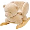 NATTOU Dondolo per Bambini in Legno Teddy l'Orso Brown