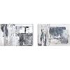 DKD Home Decor Quadro DKD Home Decor astratto (2 pezzi) (80 x 3 x 80 cm)
