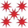 chenyu Stelle Natale Carta 5 Pezzi Pieghevoli a 9 Angoli Stelle di Carta Rosso 3pezzi 30cm + 2pezzi 45cm Natale Decorazioni 3D Stelle di Carta Finestre della Festa di Matrimonio di Compleanno