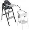 Chicco Seggiolone Crescendo Up con Torre Montessoriana - Steel Cloud
